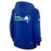 Seattle Seahawks Women's Nike Sideline Standard Issue Alternate Dri-FIT Hoodie - - Detail View