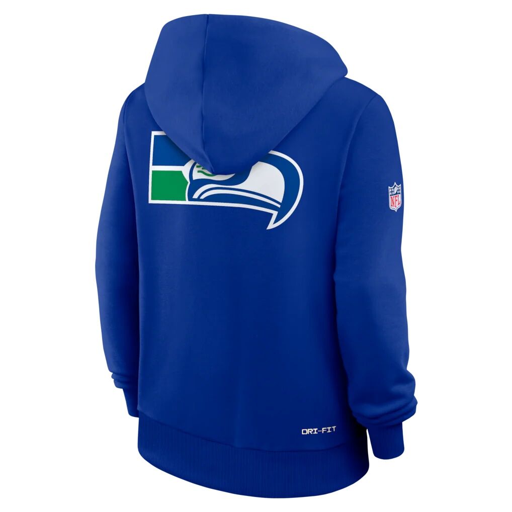 Seattle Seahawks Women's Nike Sideline Standard Issue Alternate Dri-FIT Hoodie - Royal