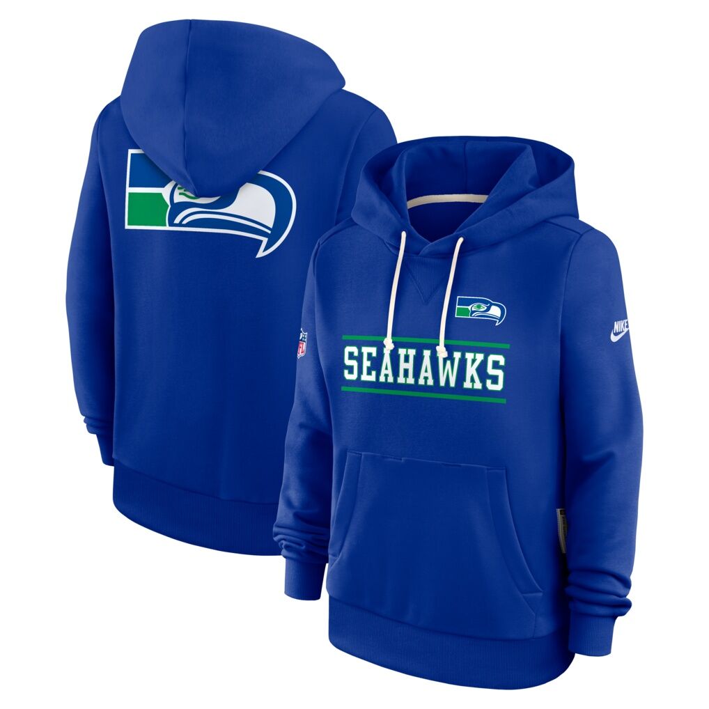 Seattle Seahawks Women's Nike Sideline Standard Issue Alternate Dri-FIT Hoodie - Royal