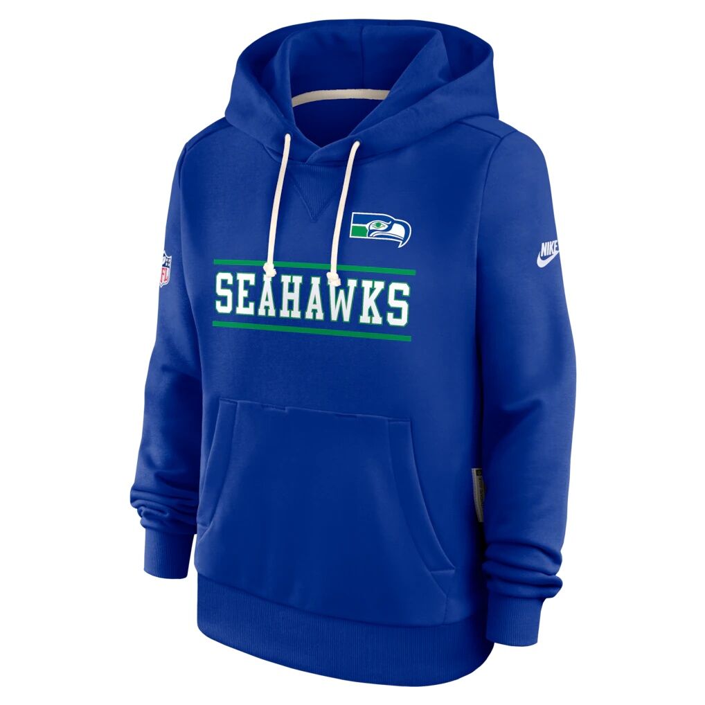 Seattle Seahawks Women's Nike Sideline Standard Issue Alternate Dri-FIT Hoodie - Royal
