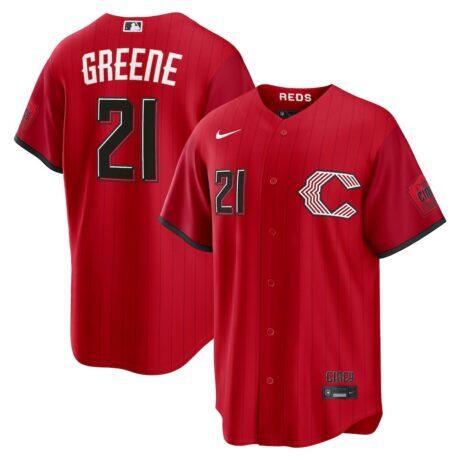 Hunter Greene Cincinnati Reds Nike 2026 City Connect Stadium Jersey - Red - Front View