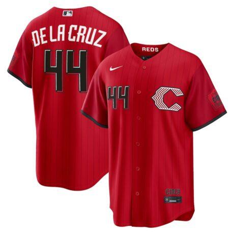 Elly De La Cruz Cincinnati Reds Nike 2026 City Connect Stadium Jersey - Red - Front View
