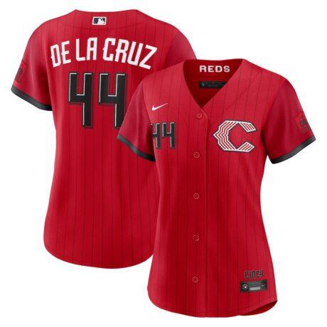 Elly De La Cruz Cincinnati Reds Nike Women's 2026 City Connect Stadium Jersey - Red - Front View