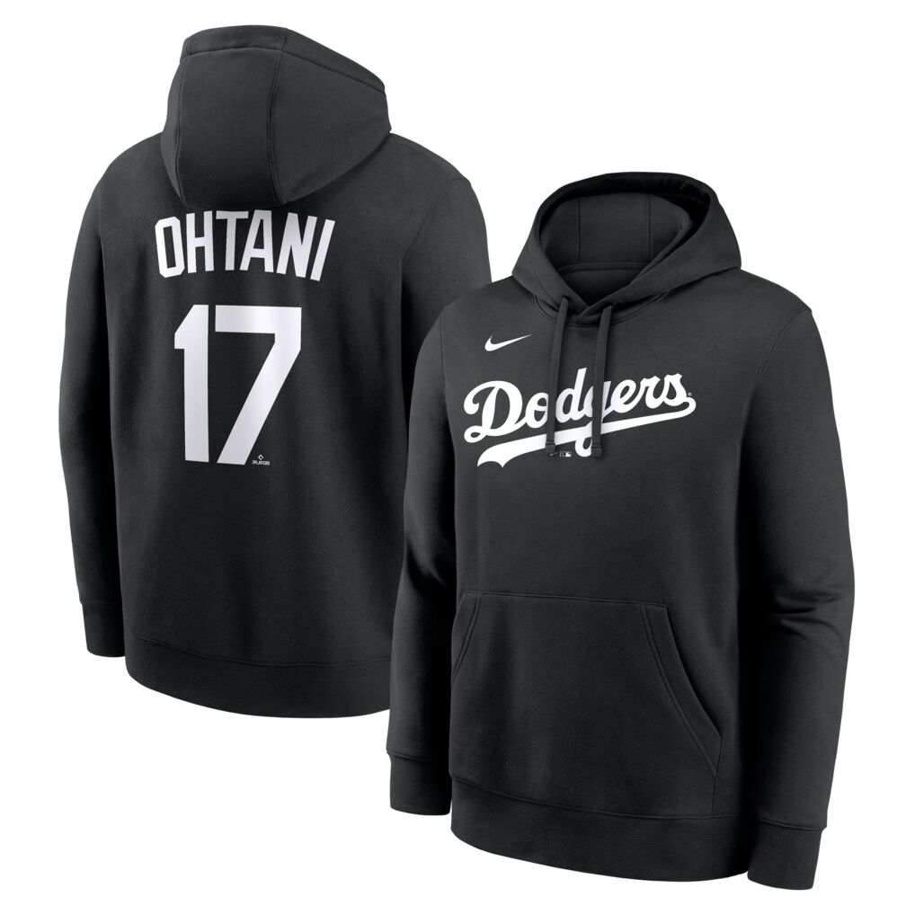 Shohei Ohtani Los Angeles Dodgers Nike Player Name & Number Club Pullover Hoodie