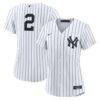 Derek Jeter New York Yankees Nike Women's Home Retired Replica Jersey - White - Front View
