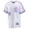 Maikel Garcia Kansas City Royals Nike 2026 City Connect Stadium Jersey - White - Side View