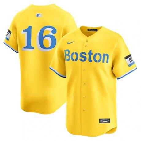Jarren Duran Boston Red Sox Nike Alternate Limited Jersey - Gold - Front View