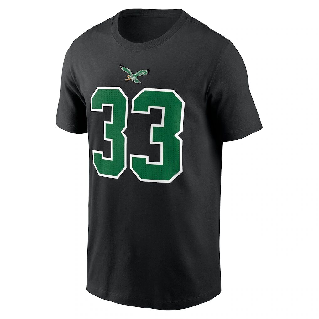 Cooper DeJean Philadelphia Eagles Nike Carbon Name & Number T-Shirt