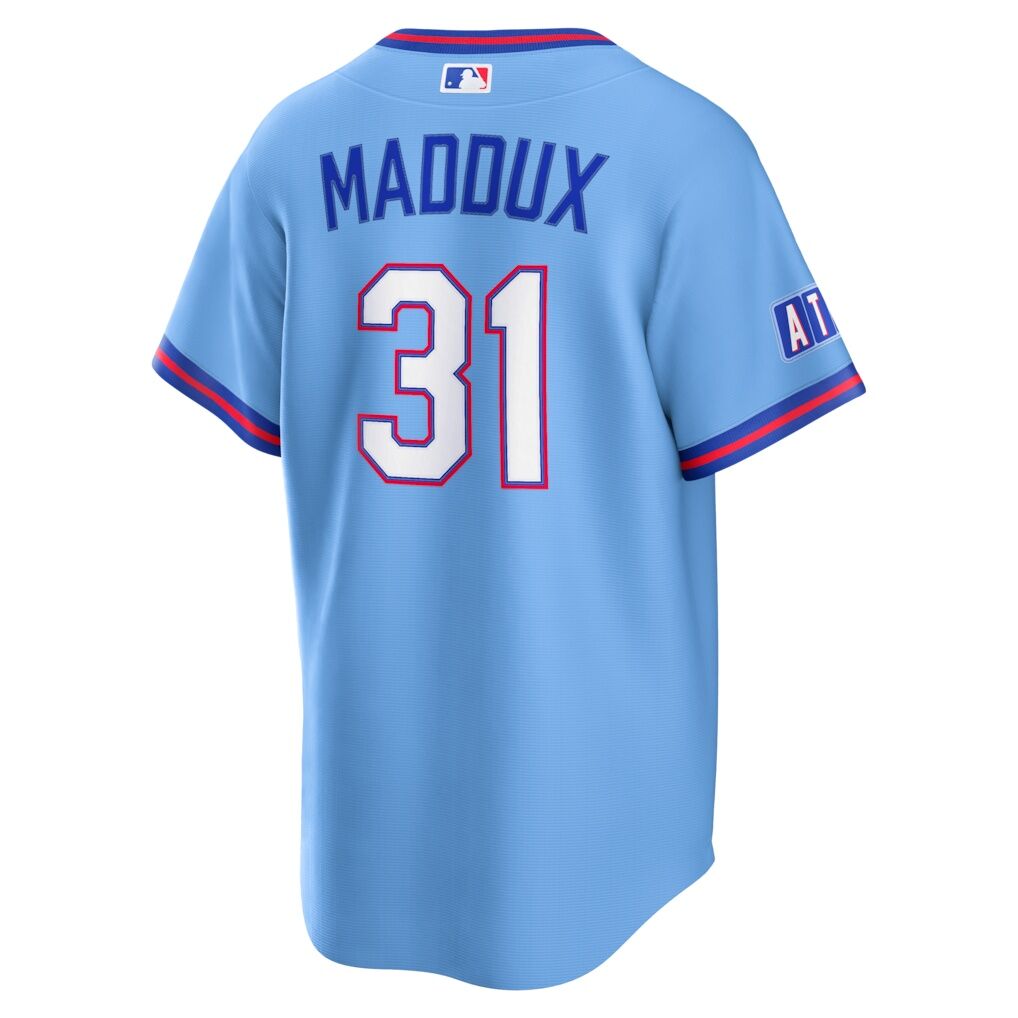 Greg Maddux Atlanta Braves Nike 2026 City Connect Stadium Jersey - Powder Blue