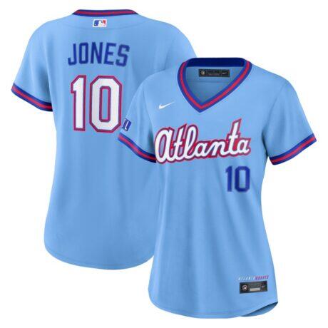 Chipper Jones Atlanta Braves Nike Women's 2026 City Connect Stadium Jersey - - Front View