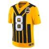 Aaron Rodgers Pittsburgh Steelers Nike Alternate Vapor F.U.S.E. Limited Jersey - Gold - Side View
