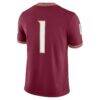 #1 Florida State Seminoles Nike Home Vapor F.U.S.E. Stitched Limited Jersey - - Detail View