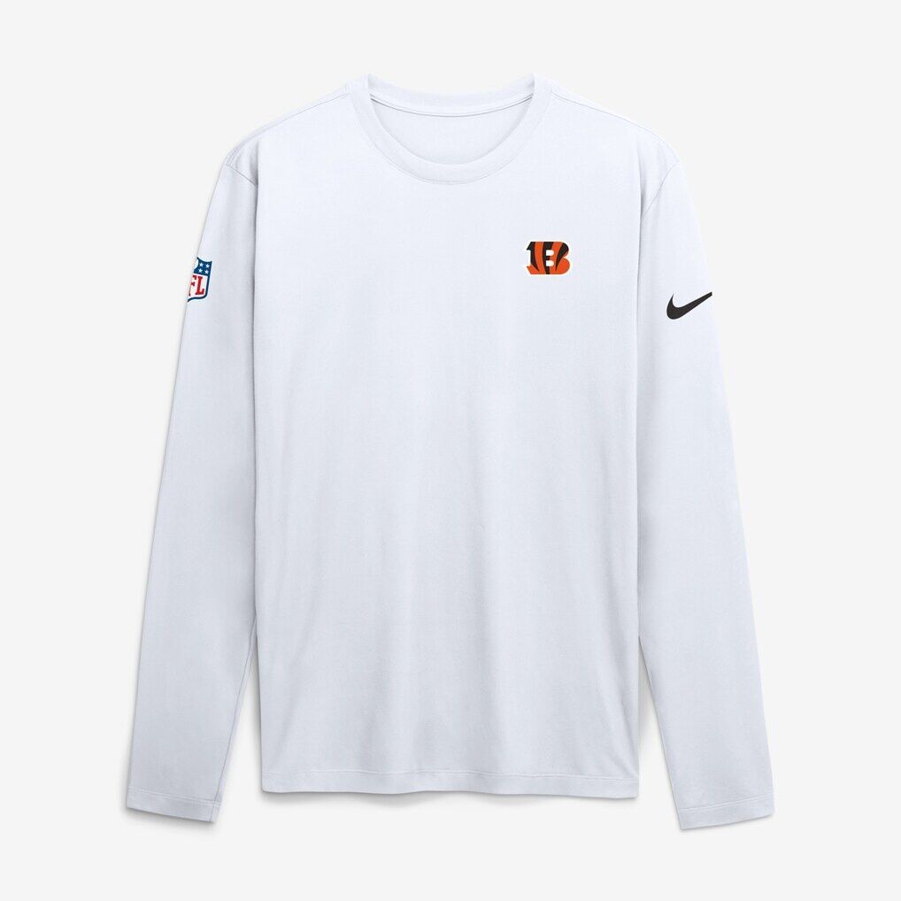 Cincinnati Bengals Nike Legend Small Logo Dri-FIT Long Sleeve T-Shirt