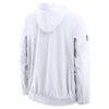 Cincinnati Bengals Nike Alt Anorak Half-Zip Hooded Jacket - White - Side View