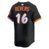 Rafael Devers San Francisco Giants Nike 2025 City Connect Limited Player Jersey - Black - Detail View