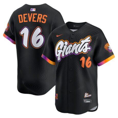Rafael Devers San Francisco Giants Nike 2025 City Connect Limited Player Jersey - Black - Front View