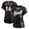 Rafael Devers San Francisco Giants Nike Women's 2025 City Connect Limited Player Jersey - Black - Front View