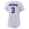 Alex Bregman Chicago Cubs Nike Women's Home Replica Jersey - White - Detail View
