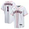 Carlos Correa Houston Astros Nike Home Replica Jersey - White - Front View