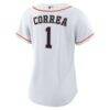 Carlos Correa Houston Astros Nike Women's Home Replica Jersey - White - Detail View