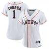 Carlos Correa Houston Astros Nike Women's Home Replica Jersey - White - Front View