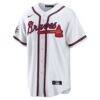Deion Sanders Atlanta Braves Nike Home Retired Player Replica Jersey - White - Back View