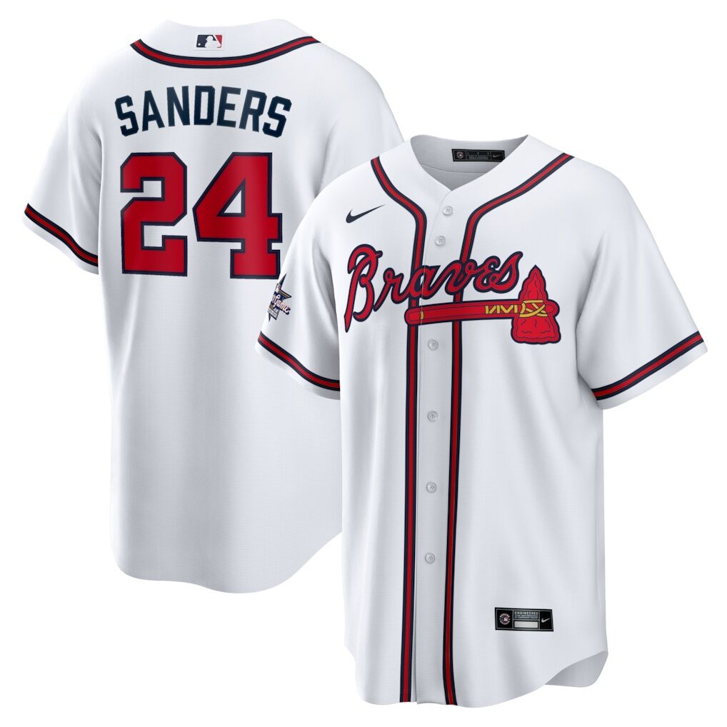 Deion Sanders Atlanta Braves Nike Home Retired Player Replica Jersey