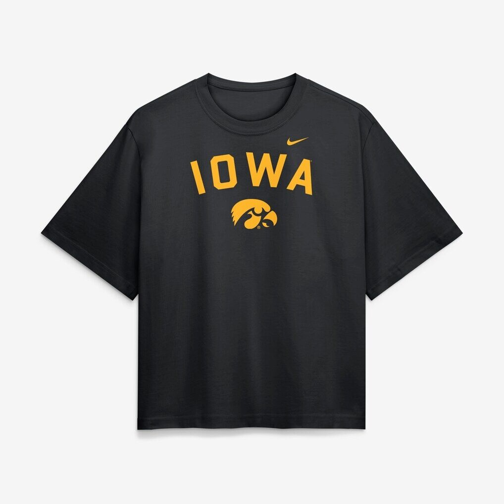 Iowa Hawkeyes Nike Women's Arch Logo Boxy T-Shirt