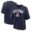 Arizona Wildcats Nike Women's Arch Logo Boxy T-Shirt - Navy - Front View