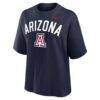 Arizona Wildcats Nike Women's Arch Logo Boxy T-Shirt - Navy - Side View
