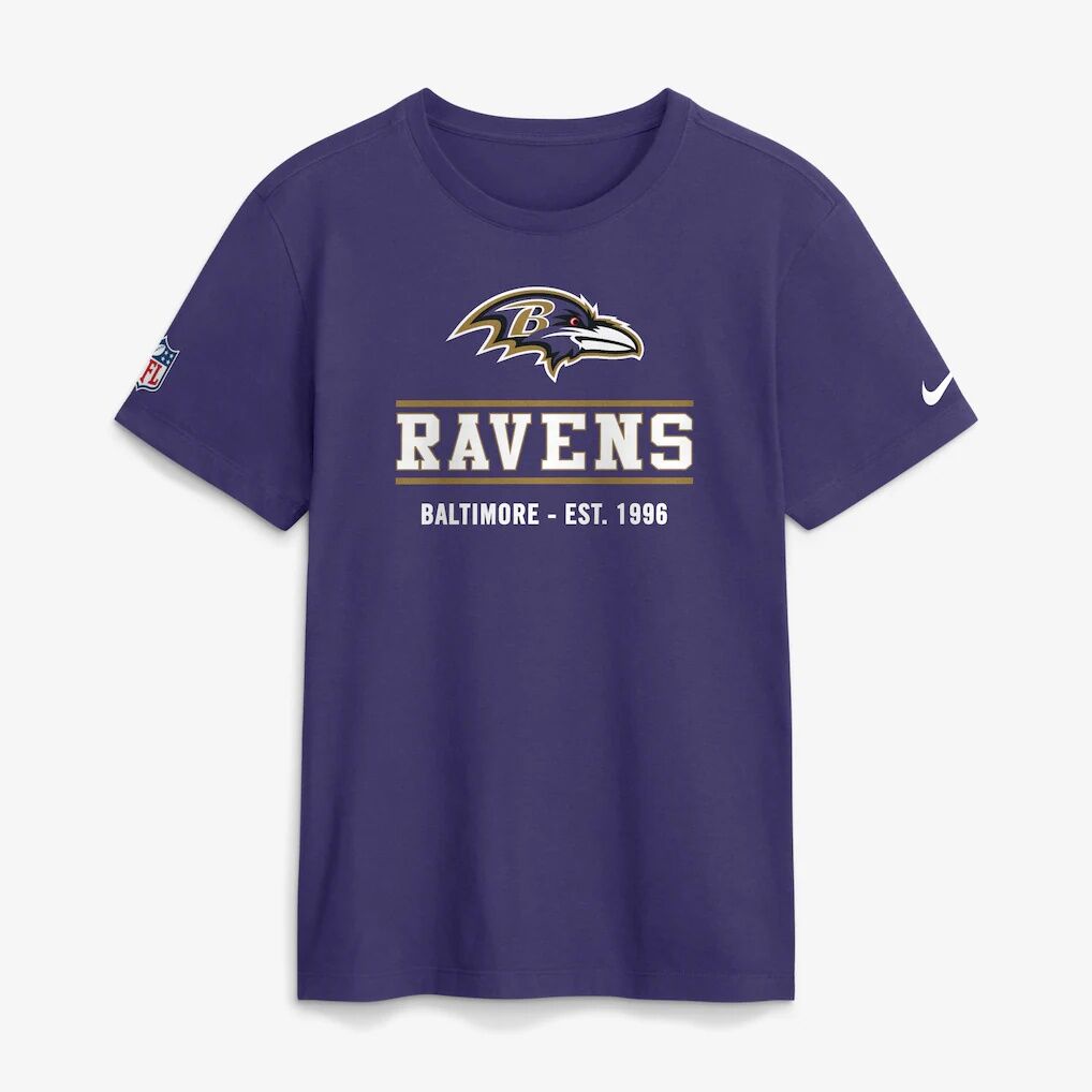 Baltimore Ravens Nike Sideline Alternate Final Sprint Dri-FIT T-Shirt