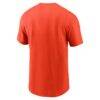 Detroit Tigers Nike Wordmark T-Shirt - Orange - Side View