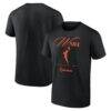 WNBA Gear Logo Athletic Unisex In Motion T-Shirt - Black - Front View