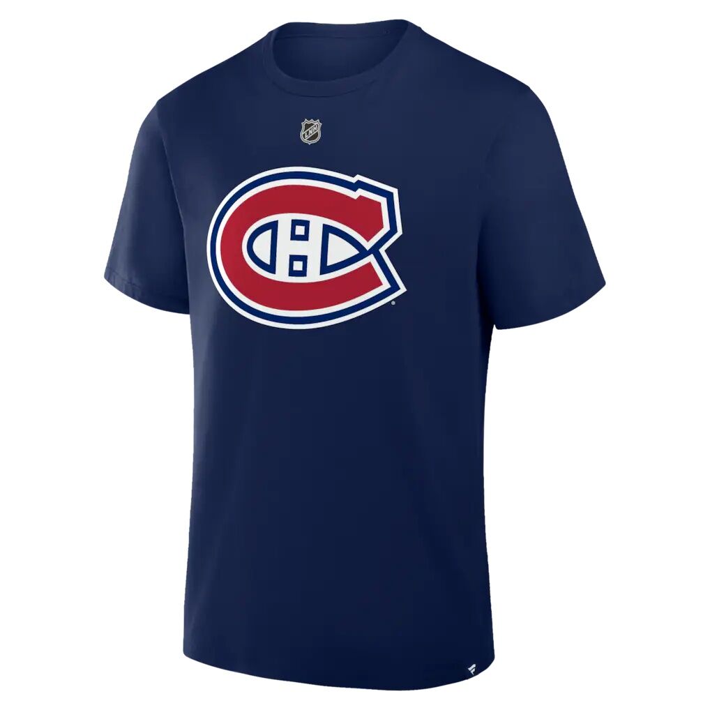 Cole Caufield Montreal Canadiens Fashion7 Authentic Stack Name & Number T-Shirt