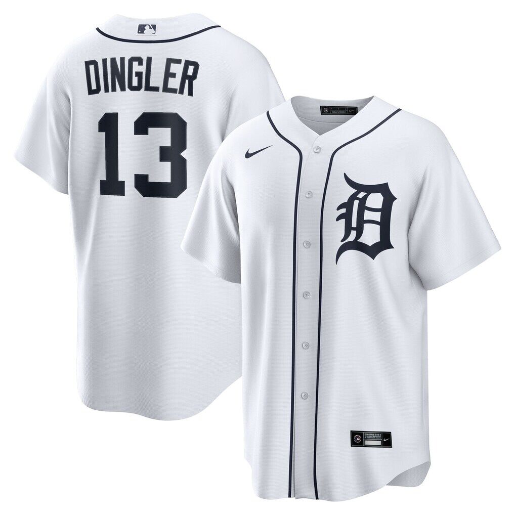 Dillon Dingler Detroit Tigers Nike Home Replica Jersey