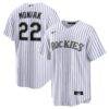 Mickey Moniak Colorado Rockies Nike Home Replica Jersey - White - Front View