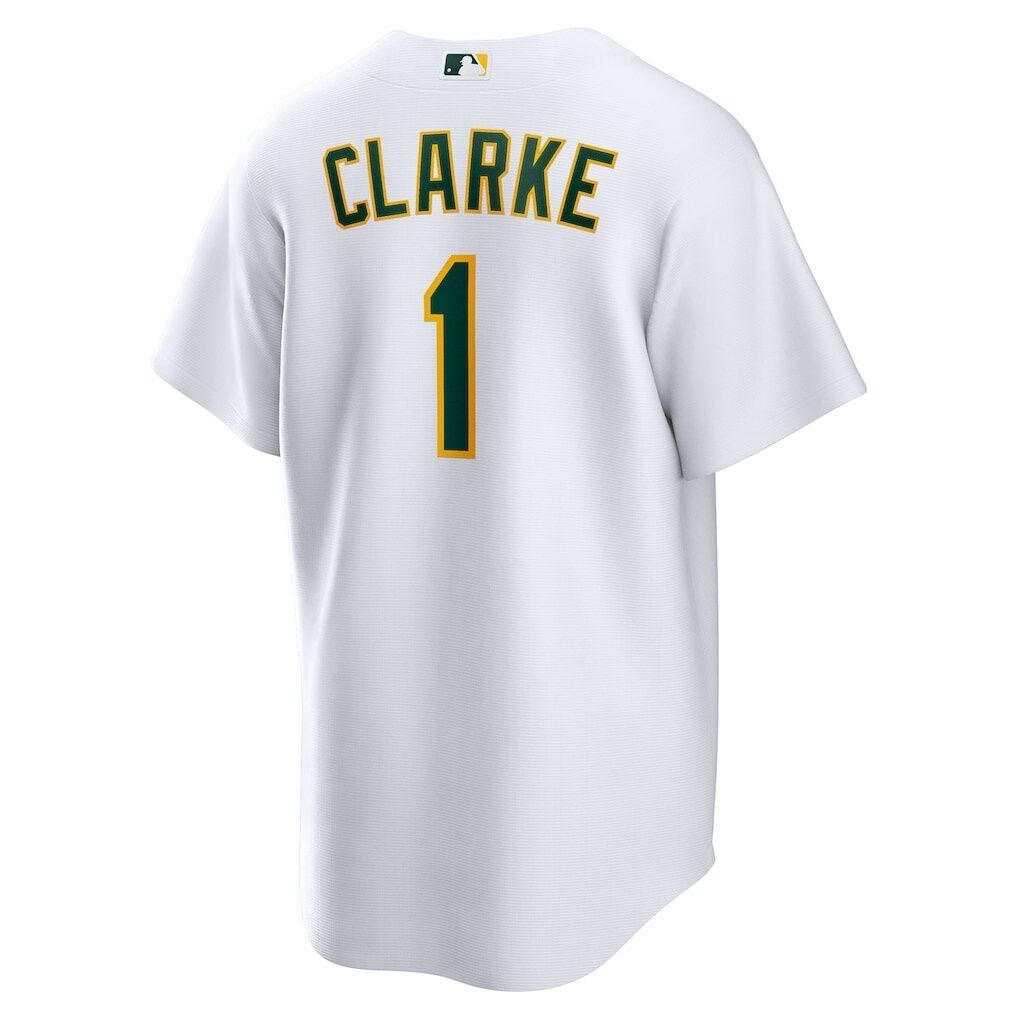Denzel Clarke Athletics Nike Home Replica Jersey