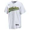 Denzel Clarke Athletics Nike Home Replica Jersey - White - Side View