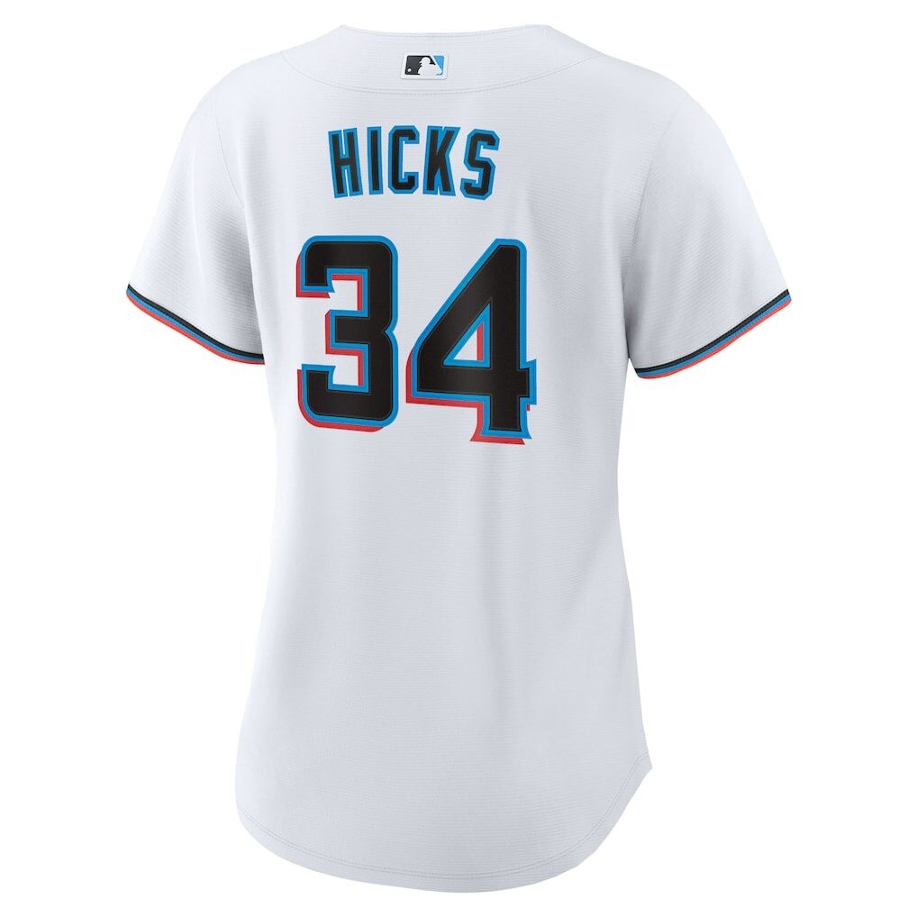 Liam Hicks Miami Marlins Nike Women's Home Replica Jersey