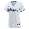 Liam Hicks Miami Marlins Nike Women's Home Replica Jersey - White - Side View