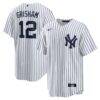 Trent Grisham New York Yankees Nike Home Replica Jersey - White - Front View