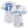 Addison Barger Toronto Blue Jays Nike Women's Home Replica Jersey - White - Front View