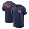 Philadelphia Phillies Nike 2026 Field of Dreams Two Hit T-Shirt - Navy - Front View