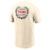 Minnesota Twins Nike 2026 Field of Dreams Two Hit T-Shirt - Cream - Detail View