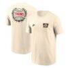 Minnesota Twins Nike 2026 Field of Dreams Two Hit T-Shirt - Cream - Front View