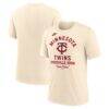 Minnesota Twins Nike 2026 Field of Dreams Nostalgic Tri-Blend T-Shirt - Cream - Front View