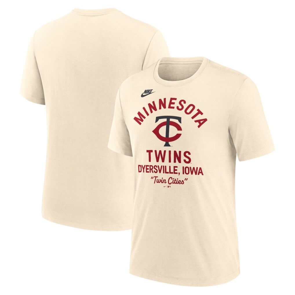 Minnesota Twins Nike 2026 Field of Dreams Nostalgic Tri-Blend T-Shirt