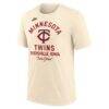 Minnesota Twins Nike 2026 Field of Dreams Nostalgic Tri-Blend T-Shirt - Cream - Side View