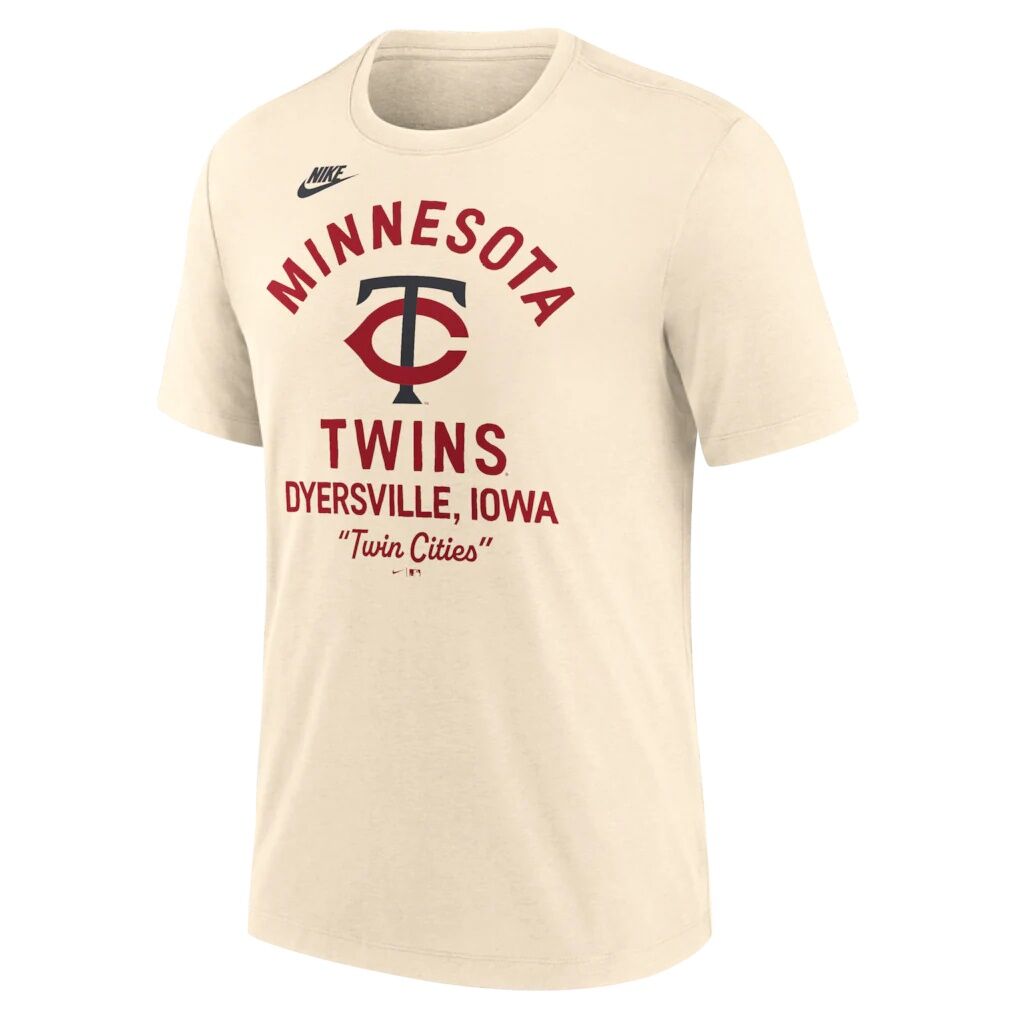Minnesota Twins Nike 2026 Field of Dreams Nostalgic Tri-Blend T-Shirt