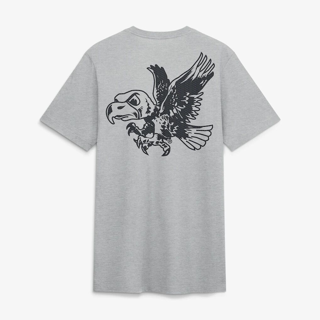 Iowa Hawkeyes Nike Arch Wordmark Legacy Tri-Blend T-Shirt - Heather Gray